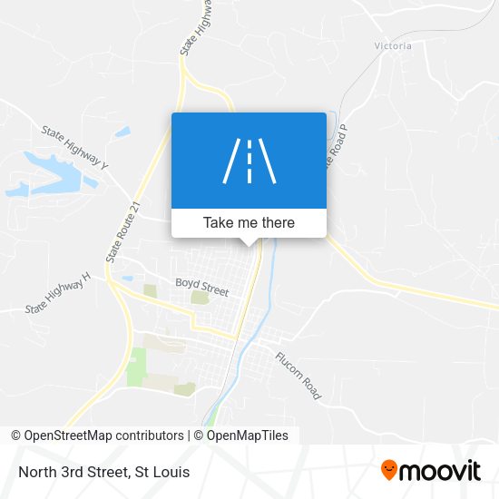 Mapa de North 3rd Street
