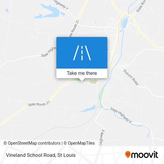 Vineland School Road map