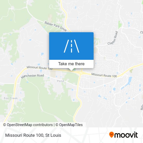 Missouri Route 100 map