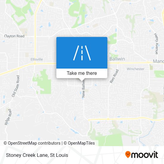 Stoney Creek Lane map
