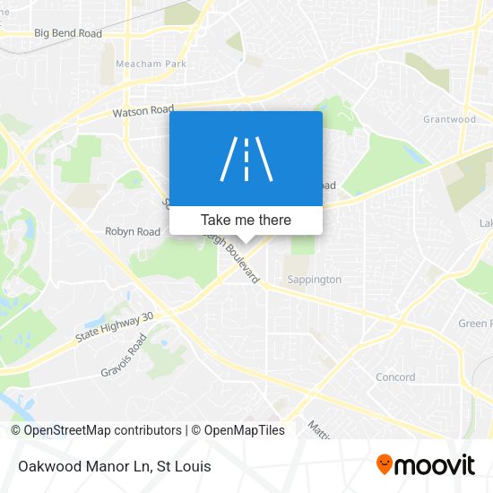 Mapa de Oakwood Manor Ln