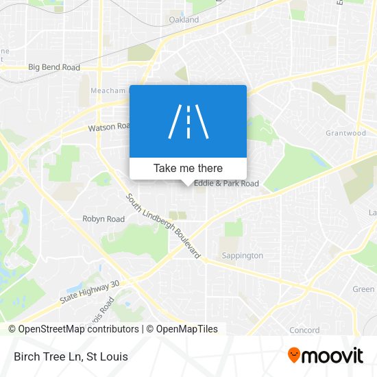 Mapa de Birch Tree Ln