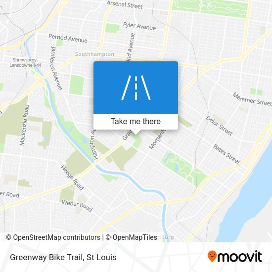 Greenway Bike Trail map