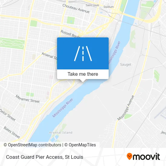 Coast Guard Pier Access map
