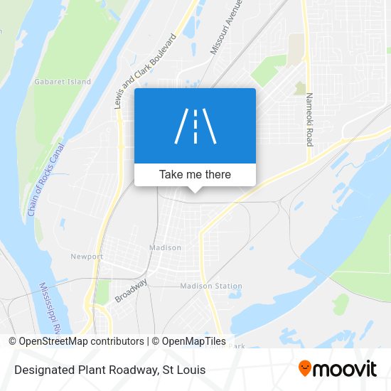 Designated Plant Roadway map