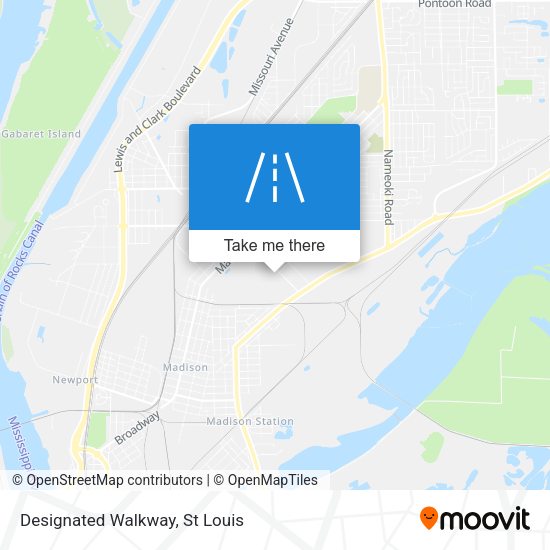Designated Walkway map