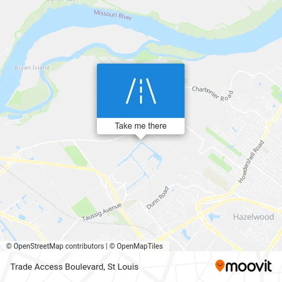 Trade Access Boulevard map