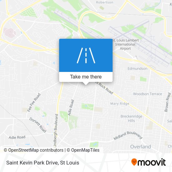 Saint Kevin Park Drive map