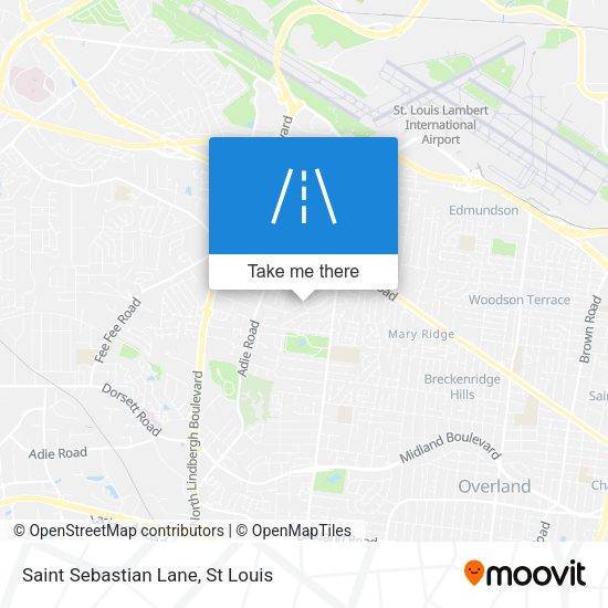 Saint Sebastian Lane map