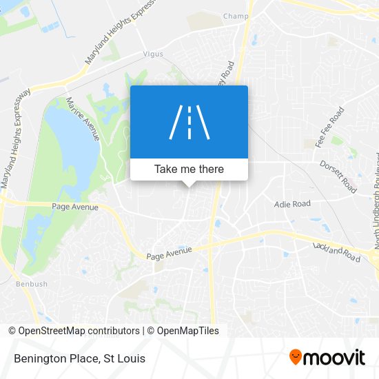 Mapa de Benington Place