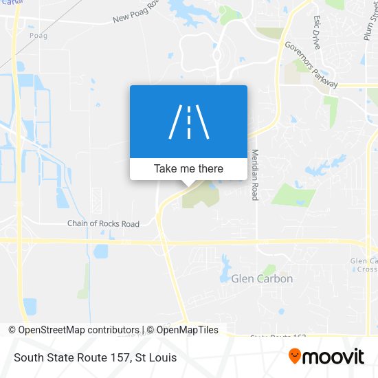 South State Route 157 map
