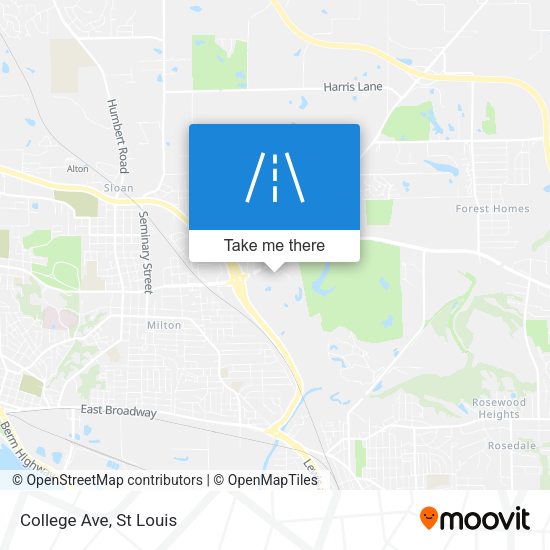 College Ave map