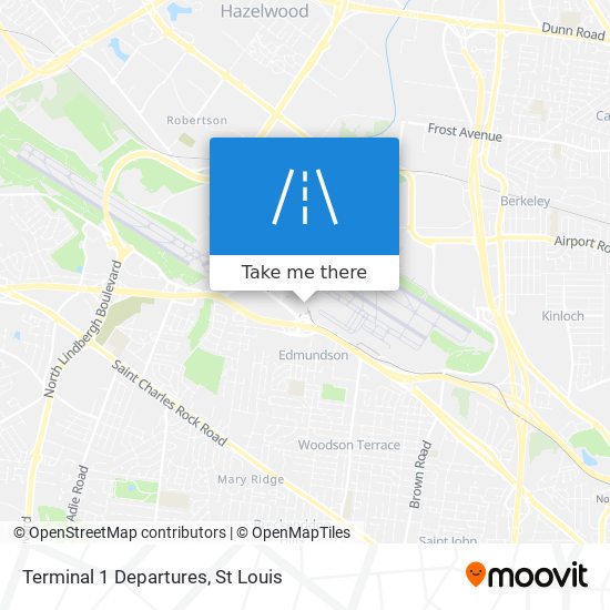 Terminal 1 Departures map