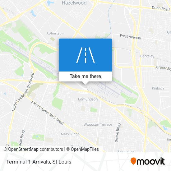 Terminal 1 Arrivals map