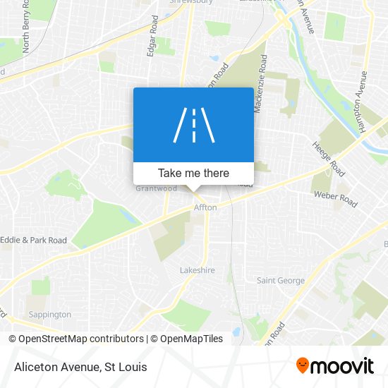 Mapa de Aliceton Avenue