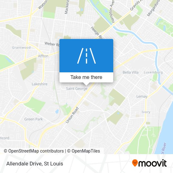Mapa de Allendale Drive