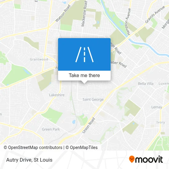 Autry Drive map