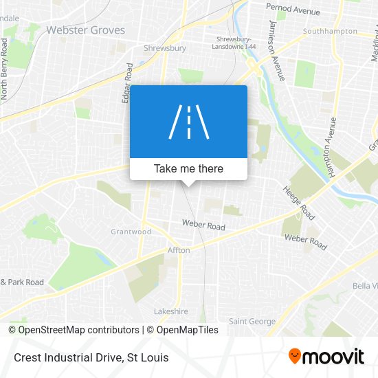 Crest Industrial Drive map