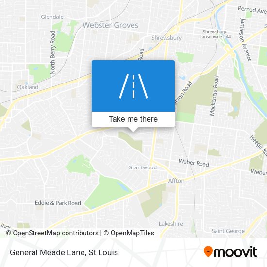General Meade Lane map