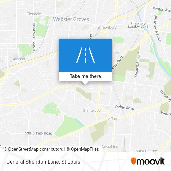 General Sheridan Lane map