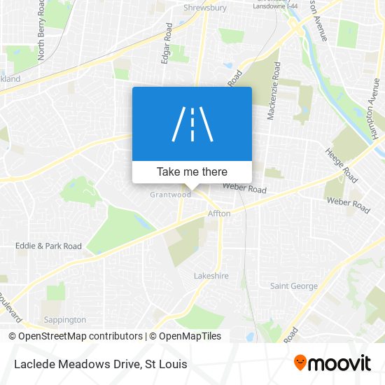Laclede Meadows Drive map