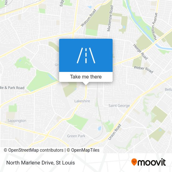 North Marlene Drive map