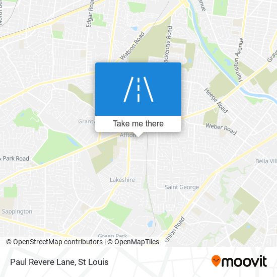 Mapa de Paul Revere Lane