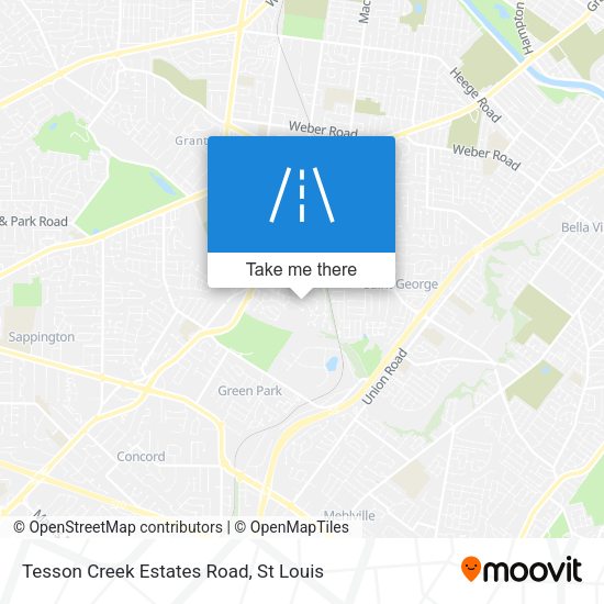 Mapa de Tesson Creek Estates Road