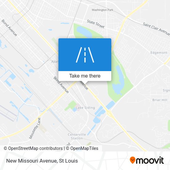 Mapa de New Missouri Avenue