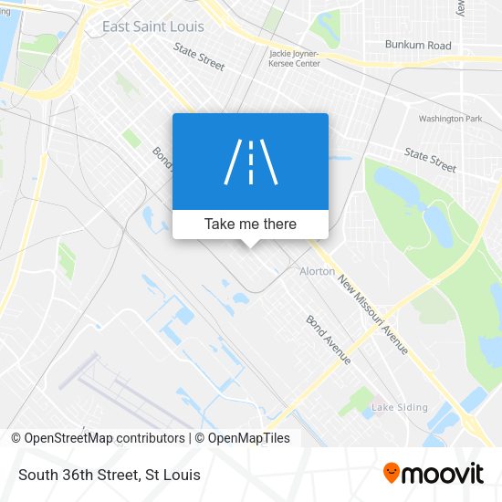 Mapa de South 36th Street