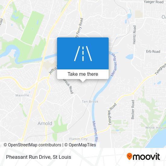 Pheasant Run Drive map