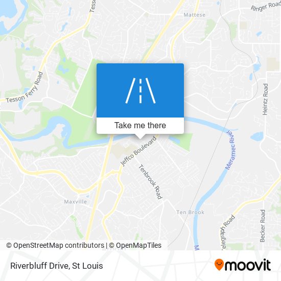 Riverbluff Drive map