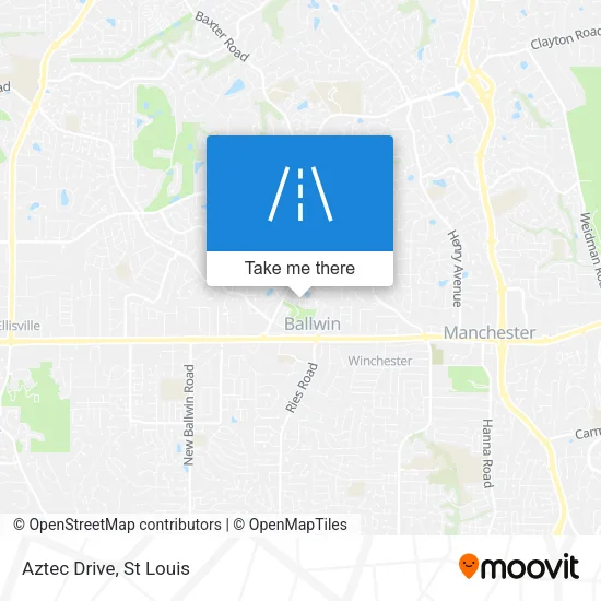 Aztec Drive map