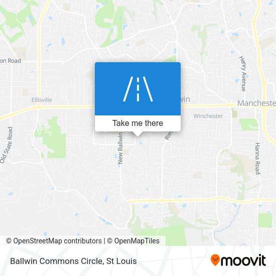 Ballwin Commons Circle map