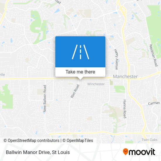 Mapa de Ballwin Manor Drive