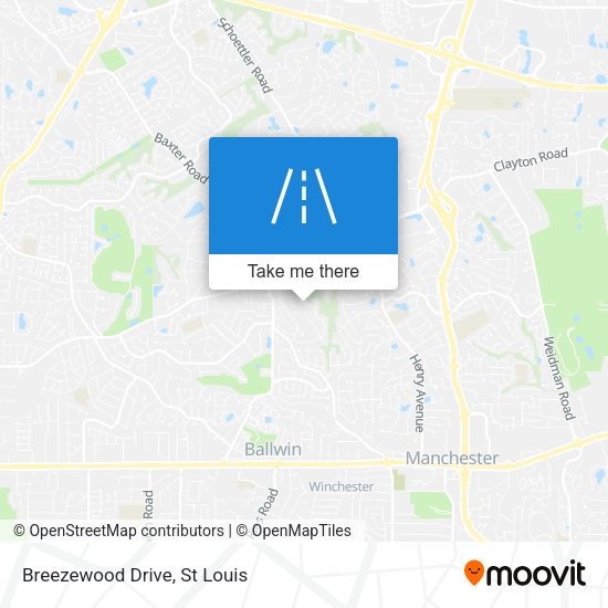 Mapa de Breezewood Drive