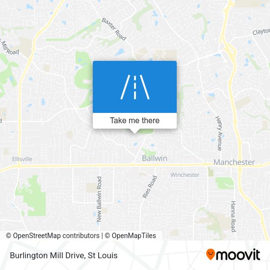 Burlington Mill Drive map