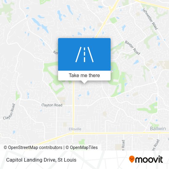 Capitol Landing Drive map
