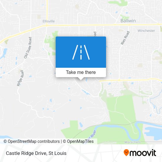 Mapa de Castle Ridge Drive