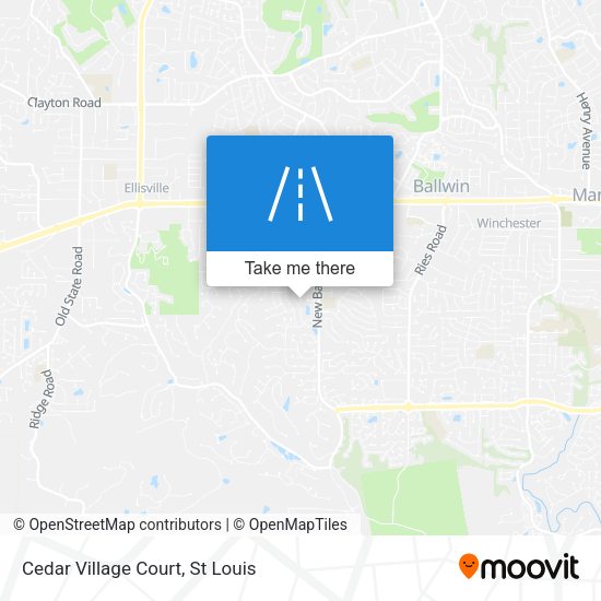 Cedar Village Court map