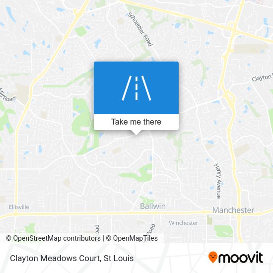 Clayton Meadows Court map
