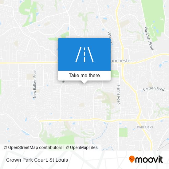 Mapa de Crown Park Court