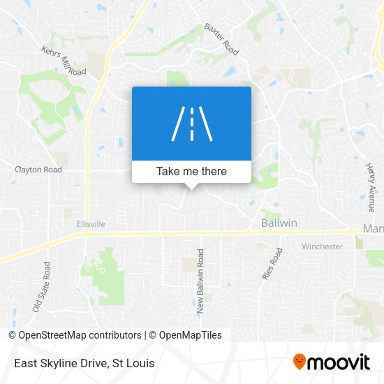 East Skyline Drive map