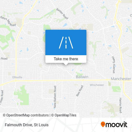 Falmouth Drive map