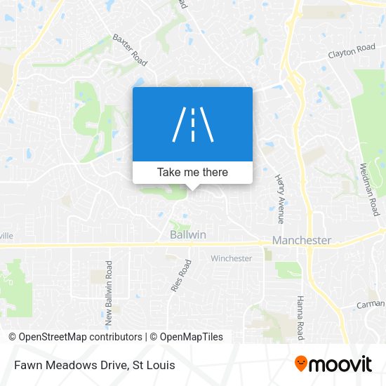Fawn Meadows Drive map
