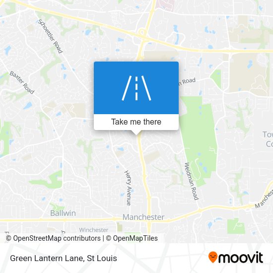 Green Lantern Lane map