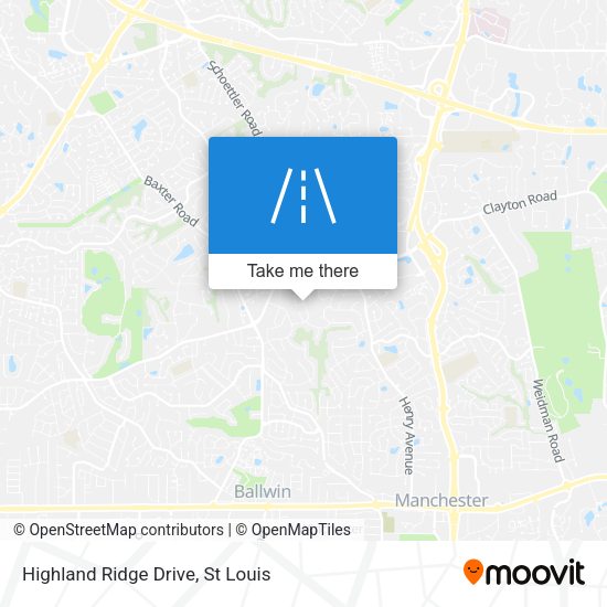 Highland Ridge Drive map