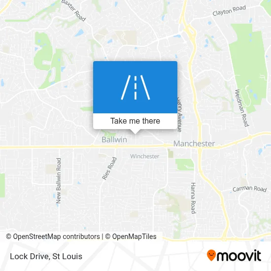 Lock Drive map
