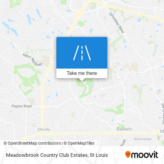 Meadowbrook Country Club Estates map