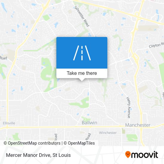 Mercer Manor Drive map
